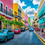 Colorful street in Old San Juan