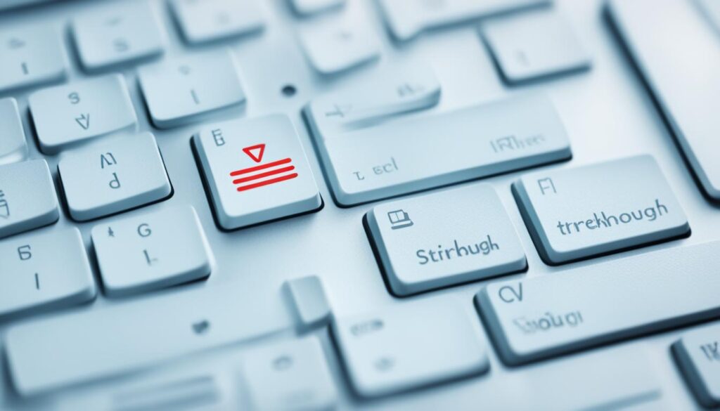 google docs strikethrough keyboard shortcut