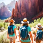 visiting zion national park in summer
